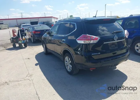 2015 Nissan Rogue Sv from USA, damaged, VIN KNMAT2MT0FP504656